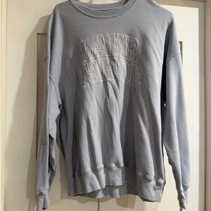 Hollister Light Gray Crewneck Sweater